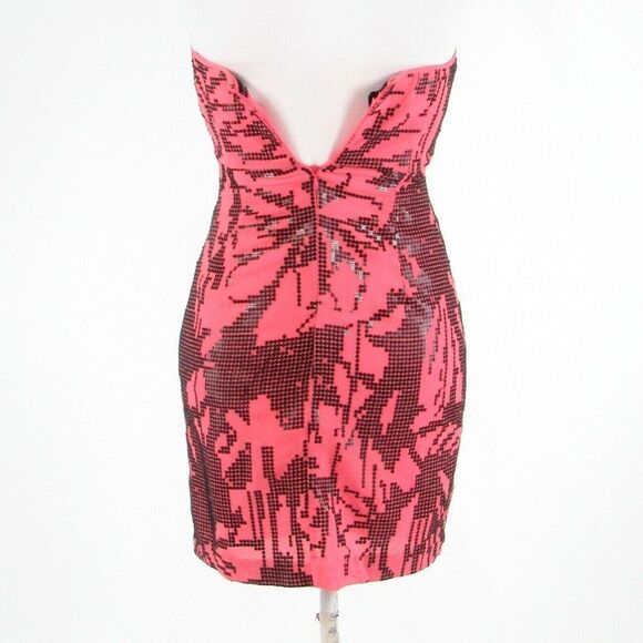 Pink TIBI NEW YORK sheath dress 2 - Picture 7 of 8
